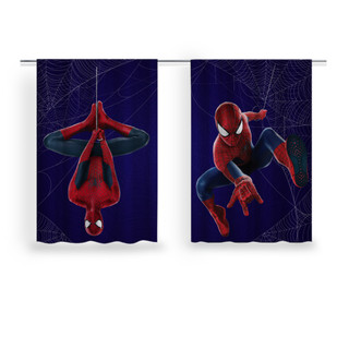 Cortina Estampada Homem Filme Arnha Herois Vingadores Bibi Paineis