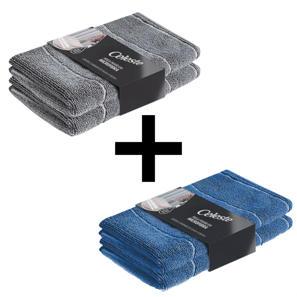 Atacado 04 Pano de Chão Grande Prato para Pano de Microfibra para Limpeza Multiuso Mega Panão