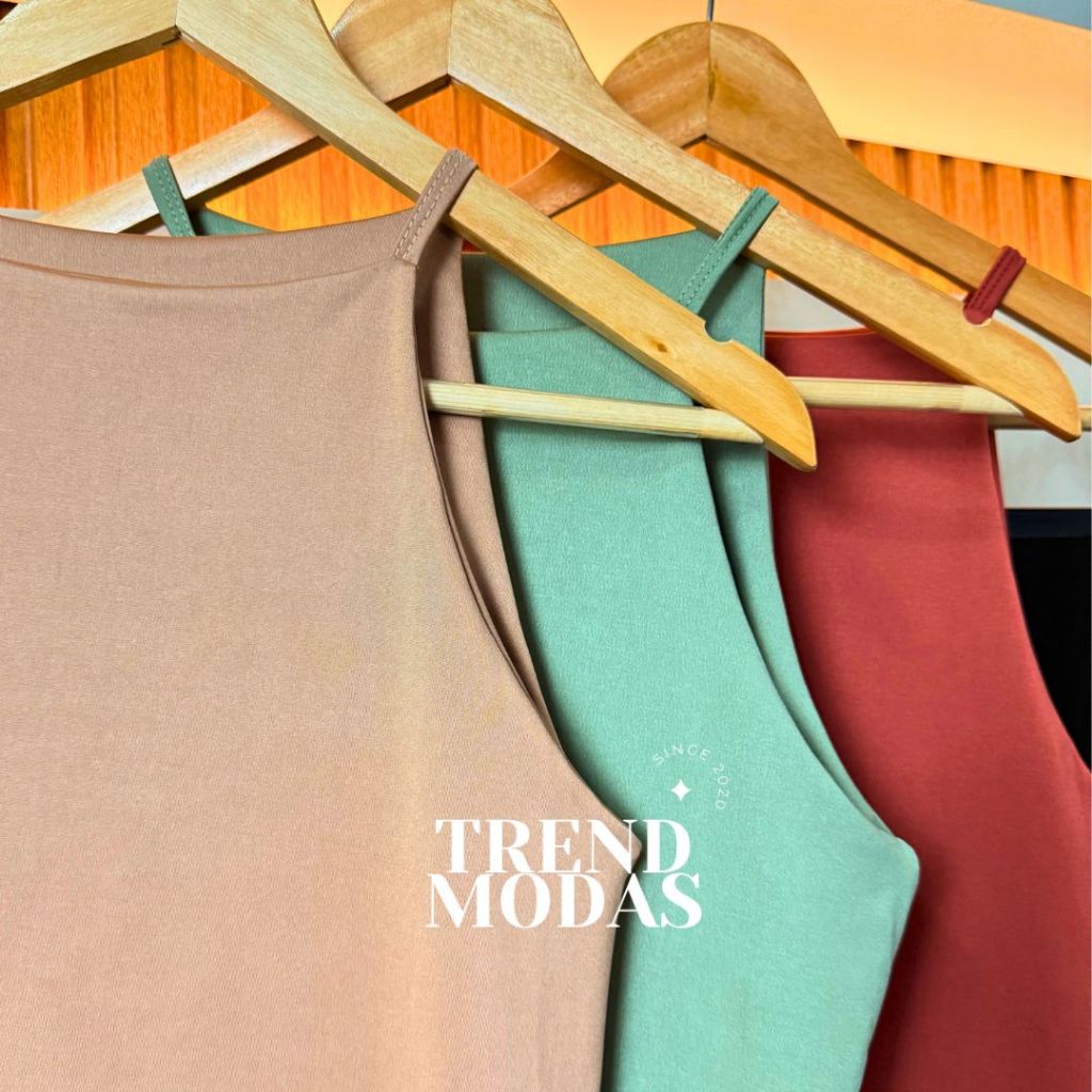 Regata Blusinha Feminina Alcinha Fina Suplex Duplo Blogueira Tendencia em Oferta na Shopee