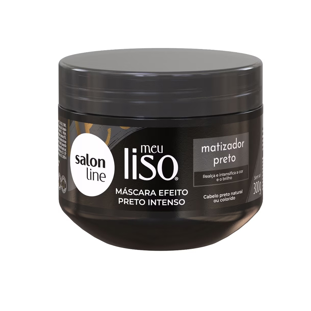 Máscara Matizadora Preto Meu Liso Salon Line 300g em Oferta na Shopee