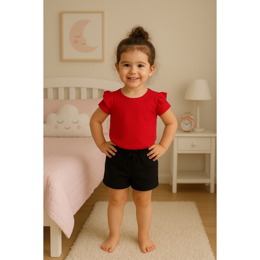 Blusa Babadinho Infantil Canelada 100% Algodão Básica em Oferta na Shopee