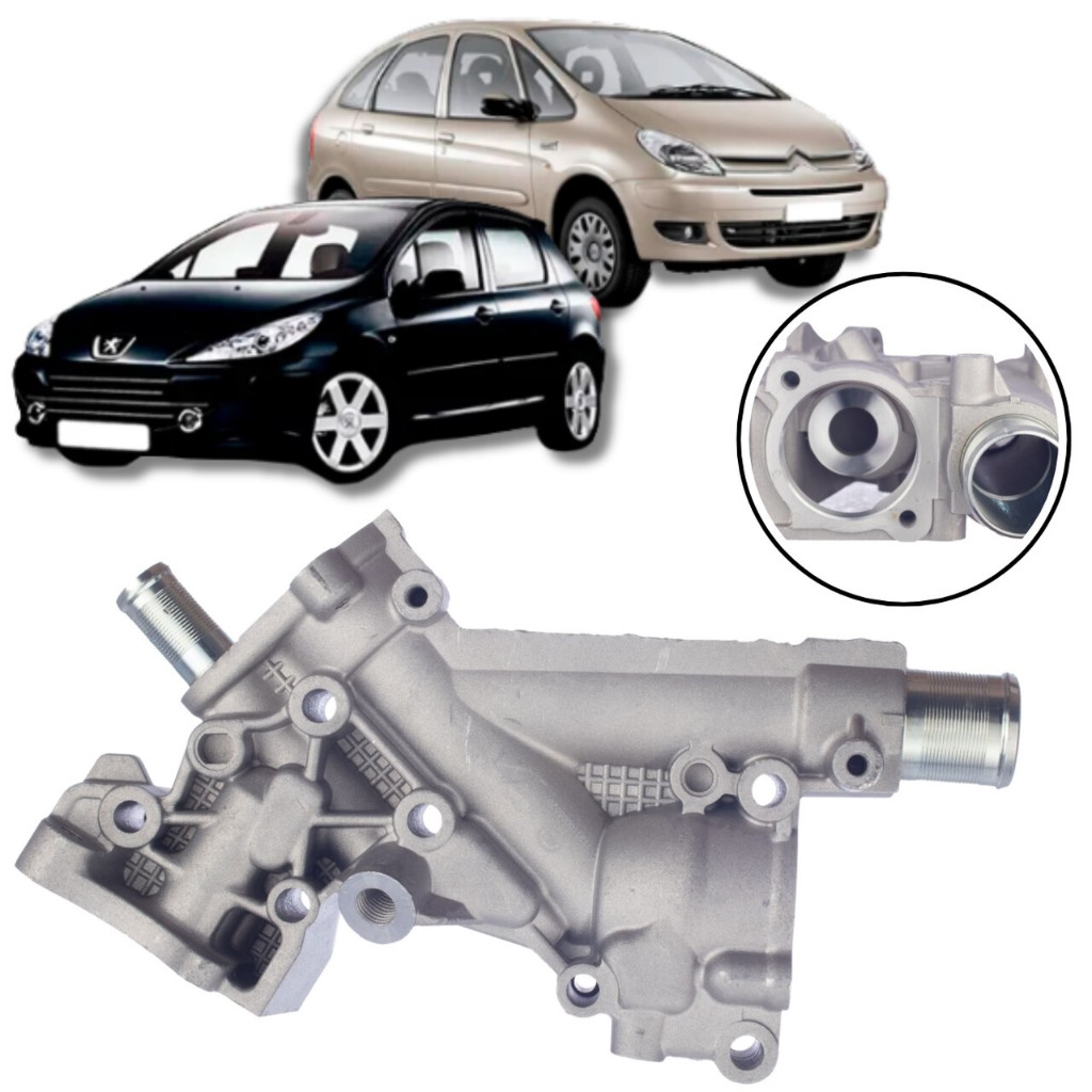 CARCAÇA DA VÁLVULA TERMOSTÁTICA PEUGEOT 307 2.0 16V 2002/2005 CITROEN XSARA PICASSO em Oferta na Shopee