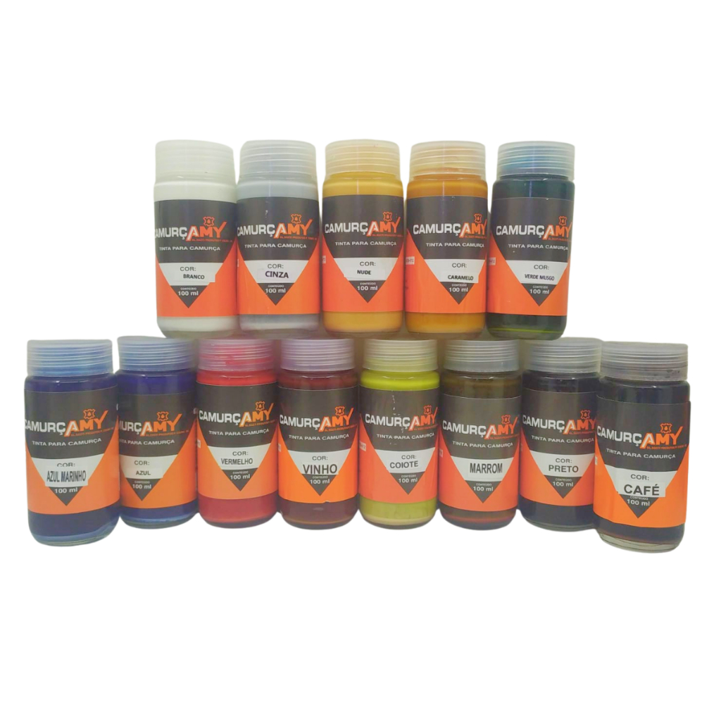 Amycamurça 100ml tinta para couro camurça e nobuck diversas cores restaura e renova em Oferta na Shopee