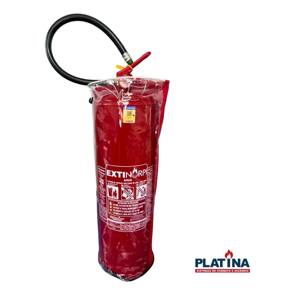 Capa Para Extintor Incêndio Com Visor 10kg e 12kg Platina