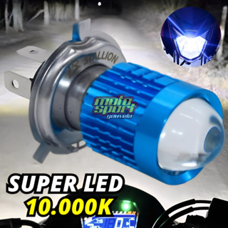 Lampada Moto Bombillo 10.000K Led Stallion Farol H4  Super Branca STG 301 em Oferta na Shopee