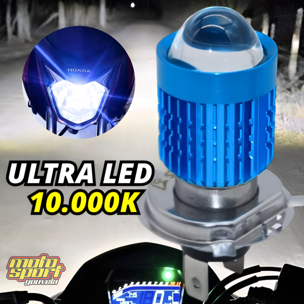 Lâmpada Led H4 Super Branca Moto STG 301 Fan Titan Start Cargo 125 150 160 Xre Farol 10.000k Projetor Bombillo em Oferta na Shopee