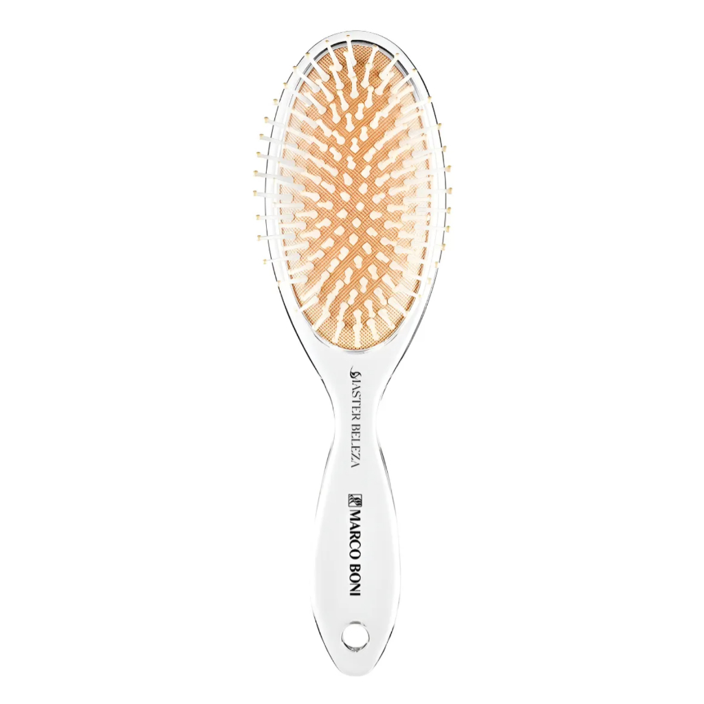 Escova De Cabelo Marco Boni Raquete Oval Média Coleção Diamond Uso Diário Ref 7674