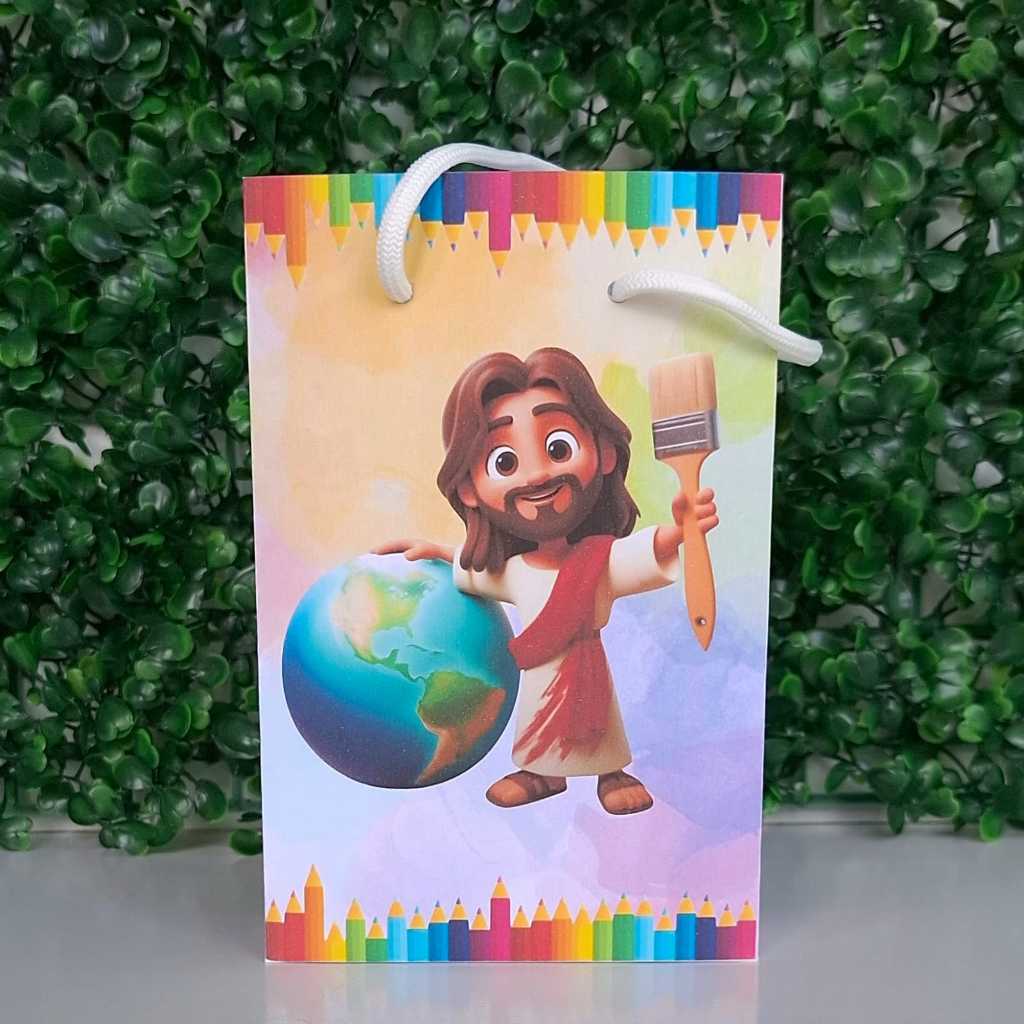 Sacolinha Personalizada (P) O Maior Pintor Do Mundo Festa Aniversário