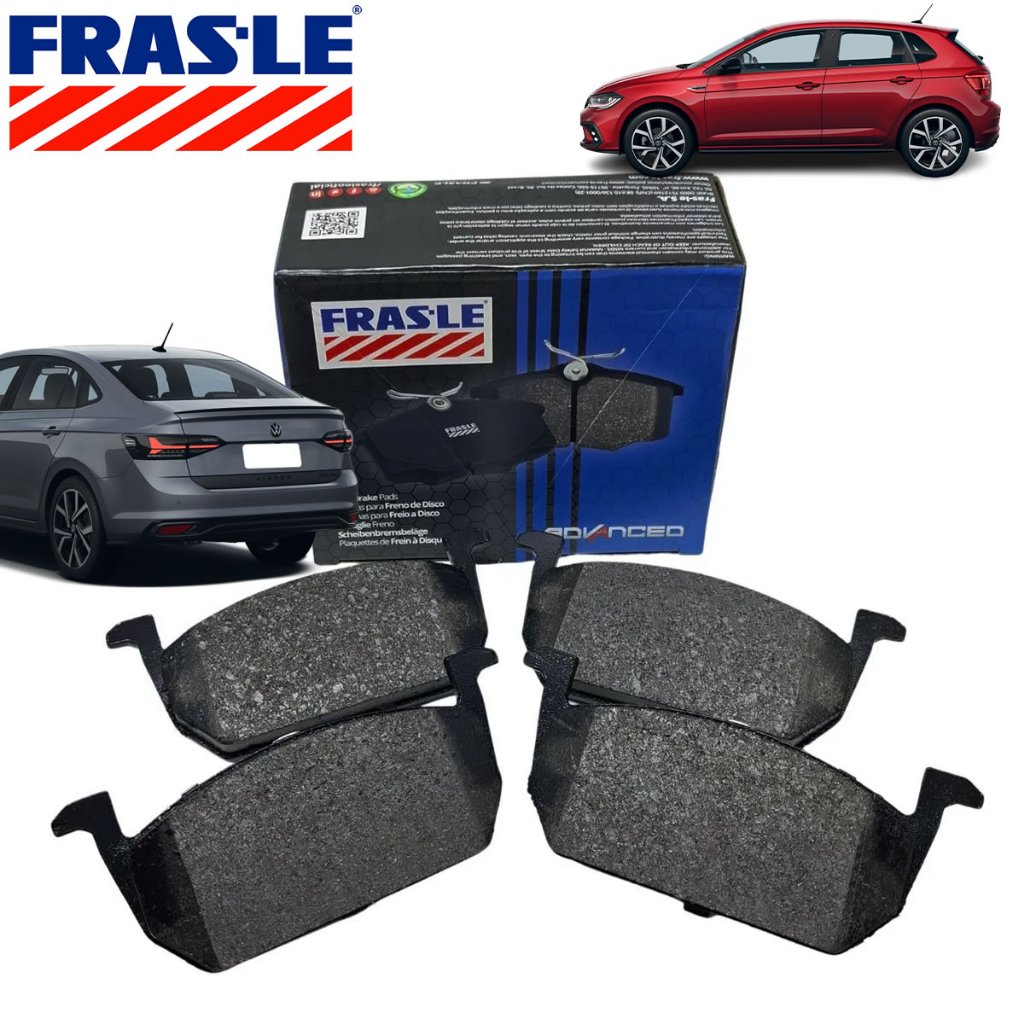 Pastilhas de Freio Dianteira VW Polo Virtus Nivus T-Cross TSI Original Frasle c/NF e Garantia FRASLE