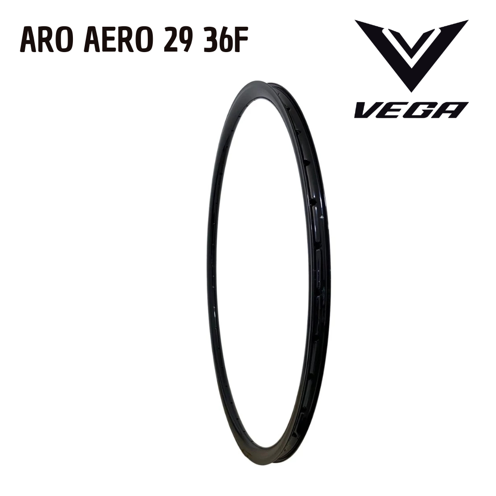 Aro Aero 29 Vega Alumínio 36 Furos Preto
