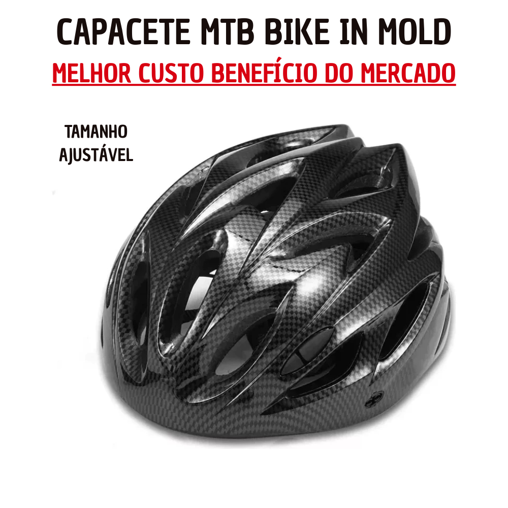Capacete Mtb Bike In Mold R1748 Grafite Carbono M / G Speed em Oferta na Shopee