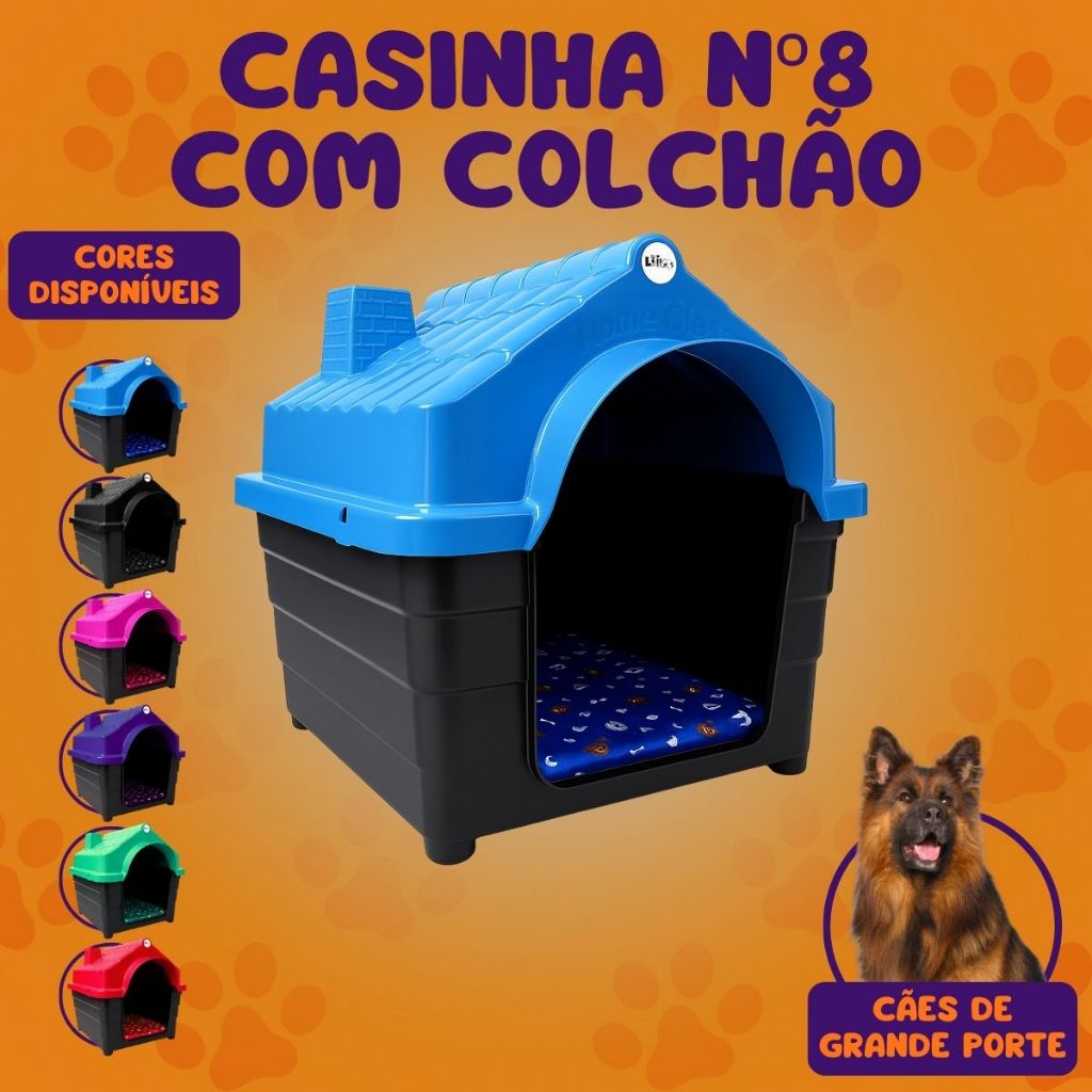 Casa Cachorro Grande N8 Casinha Pet Com Proteção Raios UV em Oferta na Shopee