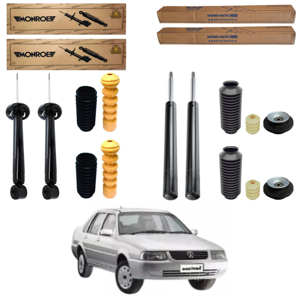 KIT 4 AMORTECEDOR SANTANA 1997 A 2006 MONROE + KIT