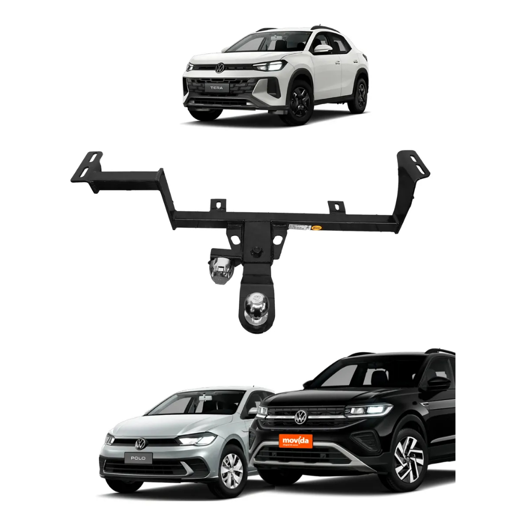 Engate Reboque Removível Polo/ Tera/ T-cross/ 2018-2026 700kg VW5059
