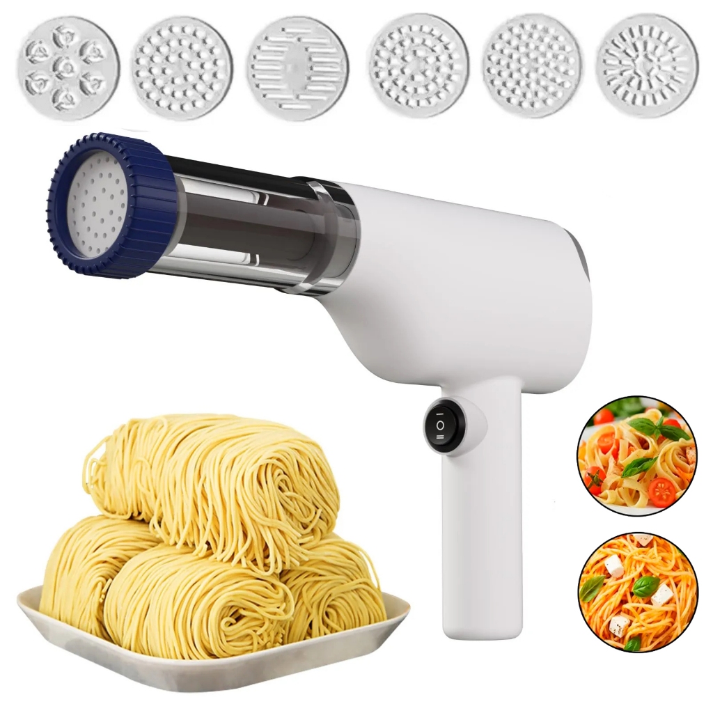 Máquina de Macarrão Automática Prensa Recarregável Portátil