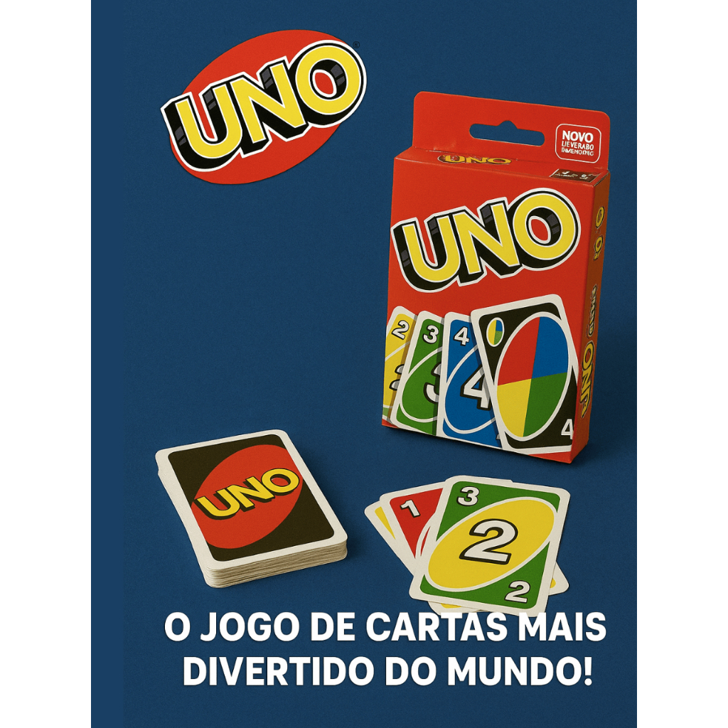 Jogo de Cartas UNO - 110 Cartas Coloridas, Diversão para Toda a Família em Oferta na Shopee