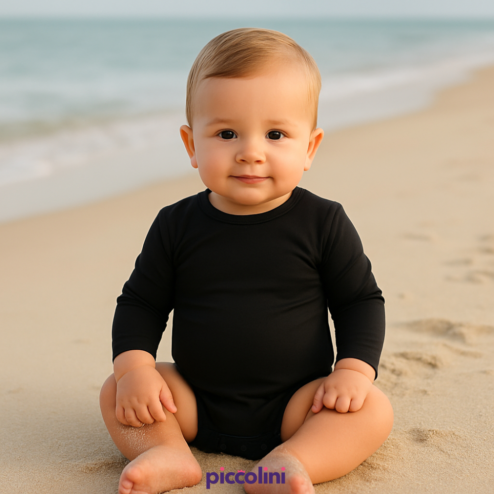 Macacão Bebê Proteção Solar UV50+ Poliamida Roupa de Banho Praia Verão Piscina