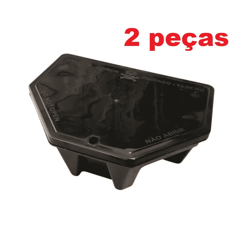 Kit 02 Porta Isca Com Chave para Proteção Para Crianças e Animais