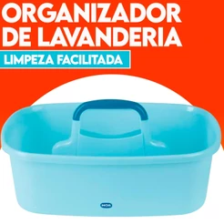 Cesto Organizador Multiuso Lavanderia C/ Alça Resistente Organização