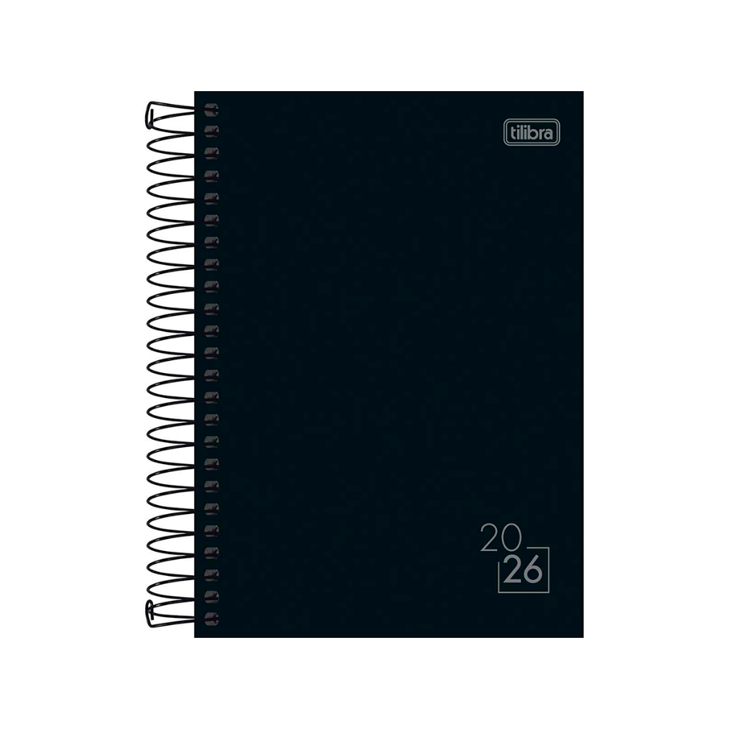 Agenda Espiral Diária Spice M6 2026 Tilibra 160 Folhas