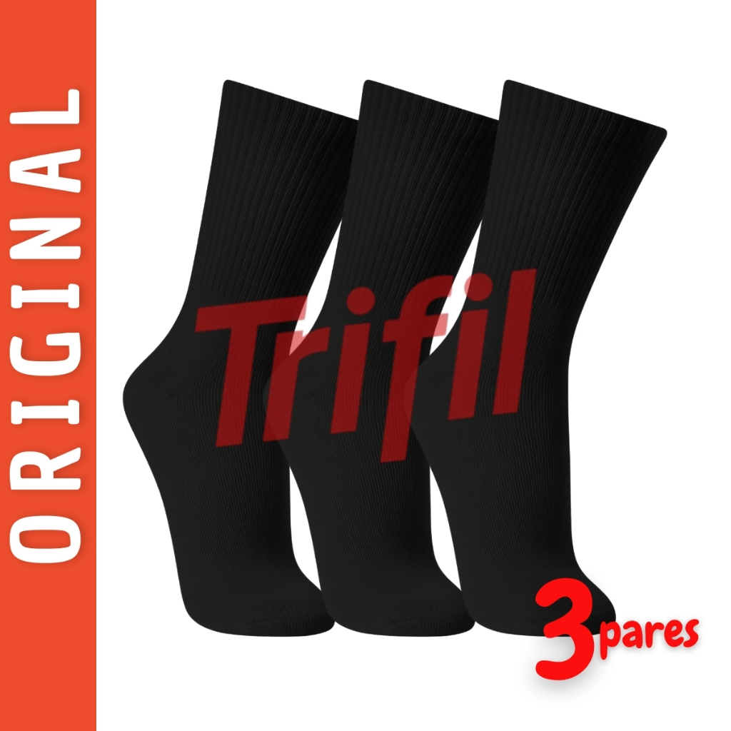 Kit 3 Meia Cano Longo Alto Grossa Academia Esportiva Algodão Punho Soft Atoalhada em Oferta na Shopee
