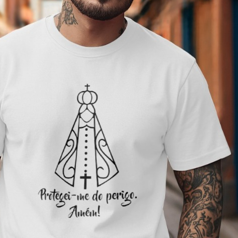 Blusa Camiseta Moda Religiosa Nossa Senhora Aparecida Outubro Lançamento