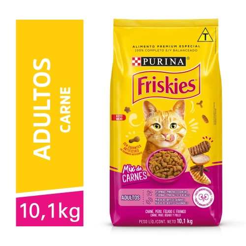Ração Friskies Mix De Carnes  - 10,1Kg