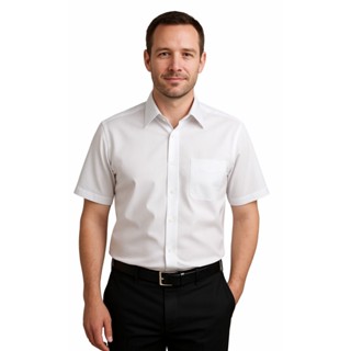 Camisa Social Manga Curta Masculina Com Bolso Passa Facil em Oferta na Shopee