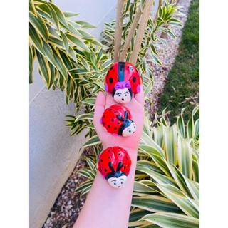 Mini Trio Joana Joaninha Peça Peças de Jardim Decoração Enfeite Ornamento em Oferta na Shopee