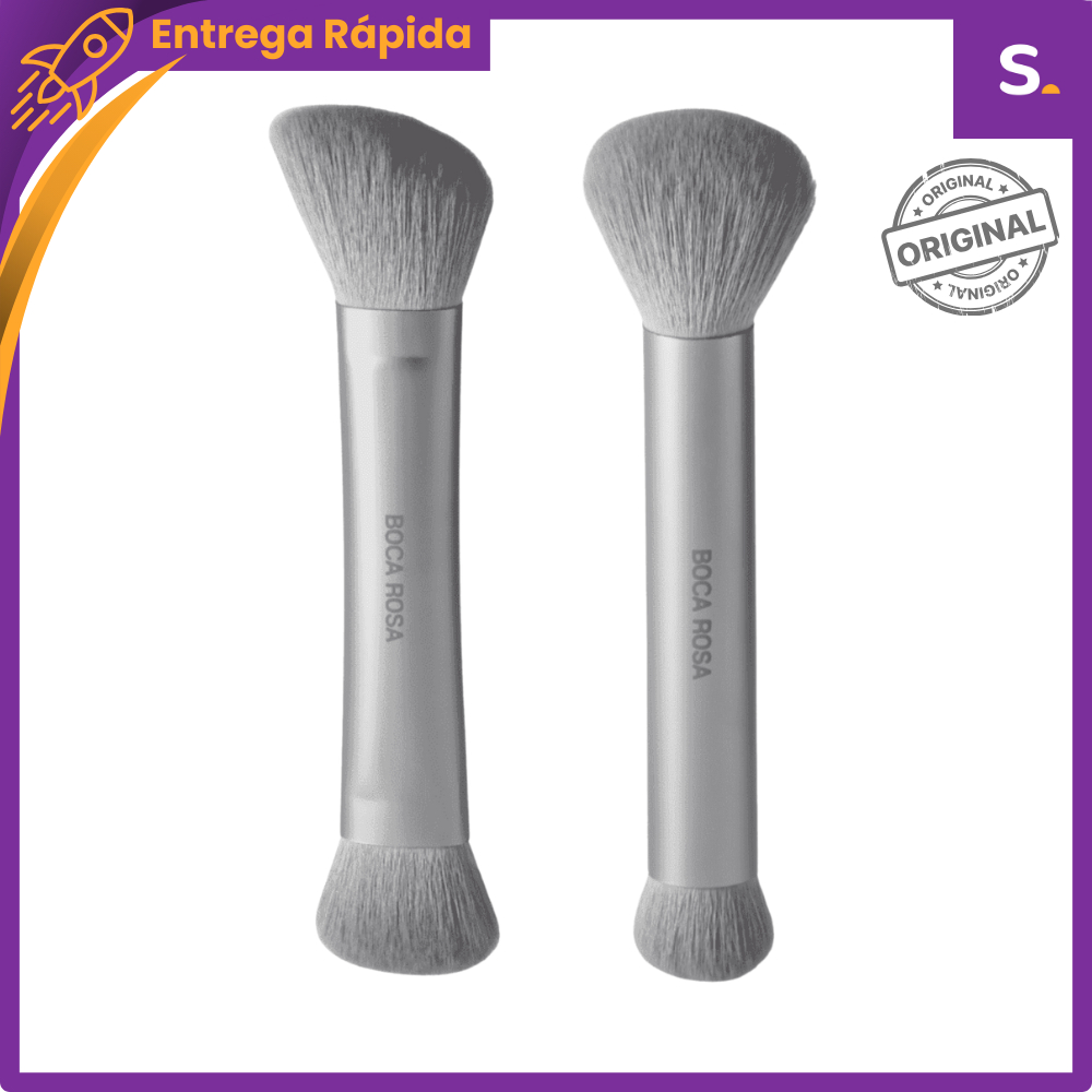 Kit Pincéis Duo 1 e Duo 2 Profissional e Versátil - Boca Rosa