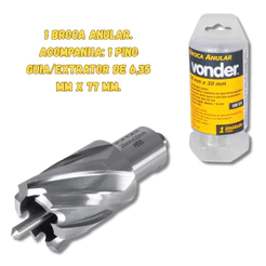 Broca Anular 28x30mm Encaixe Weldon Para Aço Vonder - Corte Preciso e Rápido