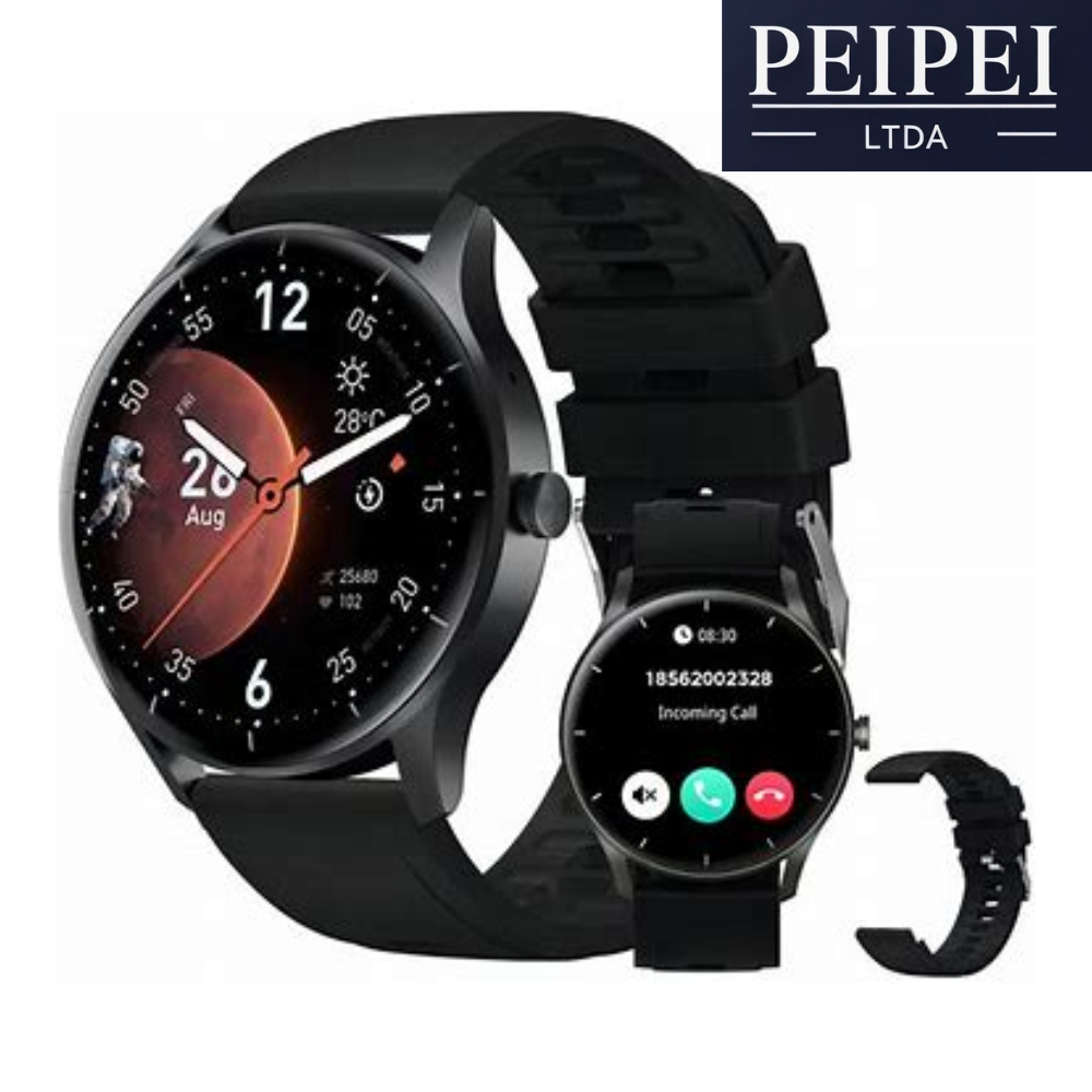 Smartwatch PEJE ZW02 Relógio Smartwatch com Pulseira Extra 1.28",À Prova d'Água IP68