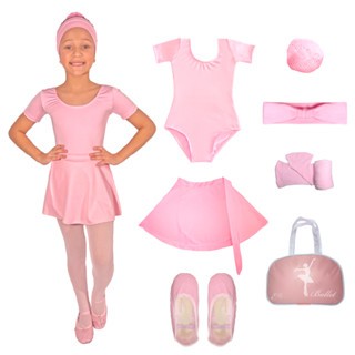Kit Ballet Infantil Transpassada 7 itens em Oferta na Shopee