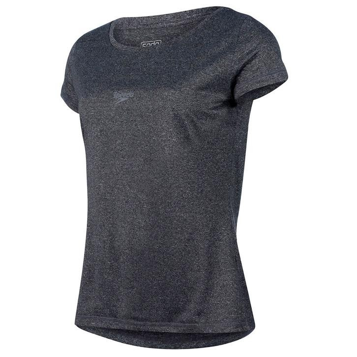 Camiseta Blend Feminina Tecido Mescla Malha Mais Leve e Respirável Speedo -  MESCLA PRETO em Oferta na Shopee