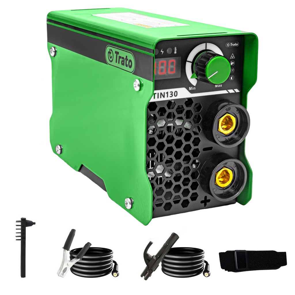 Máquina De Solda Inversora 100a Mma Tin130 Trato 60 Hz Leve 220v