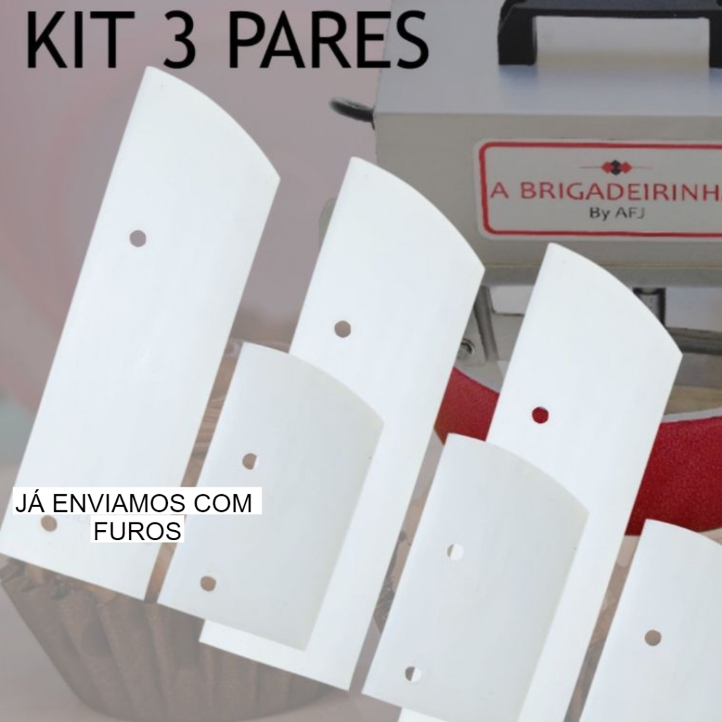 Espatula de Silicone para A Brigadeirinha Panela de Misturar Doces e Recheios n 28 - Leve 3 pares em Oferta na Shopee