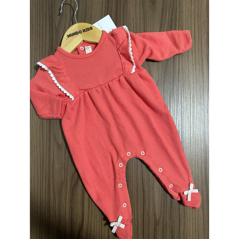 Macacão Mini&Co Bebê Menina lacinho no pé em Oferta na Shopee