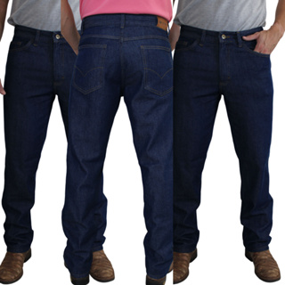 Kit 3 Calças Jeans Masculina Tradicional Crte Reto Promoção Resistente Serviço Premium em Oferta na Shopee
