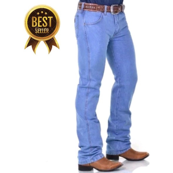 Calça Country Masculina Western Jeans Tradicional com Elastano Rodeio Premium