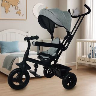 Triciclo 360º Com Empurrador Passeio Divertido Dm Toys - DMT6740/DMT6741