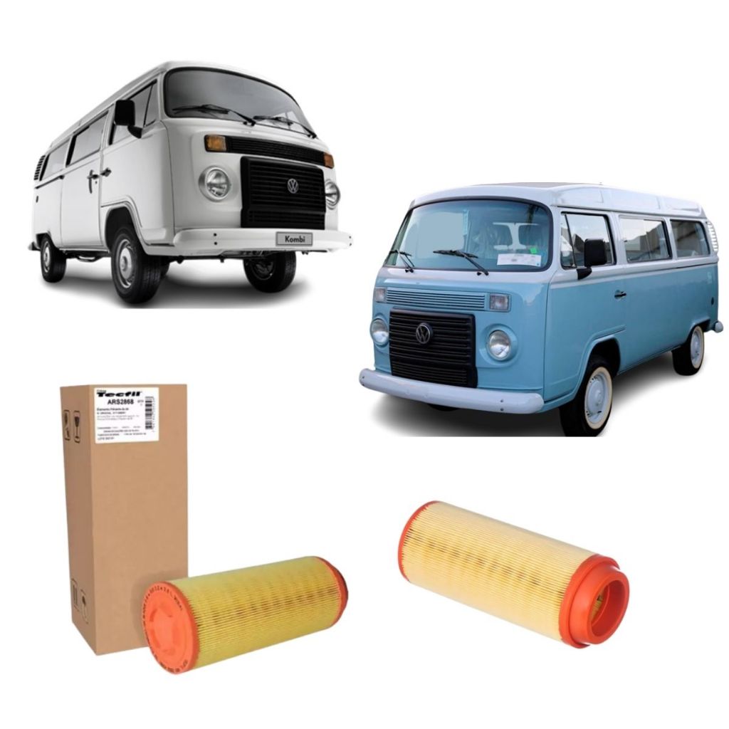 Filtro Ar Motor Vw Kombi 1.4 1.6 Ars2868 Tecfil