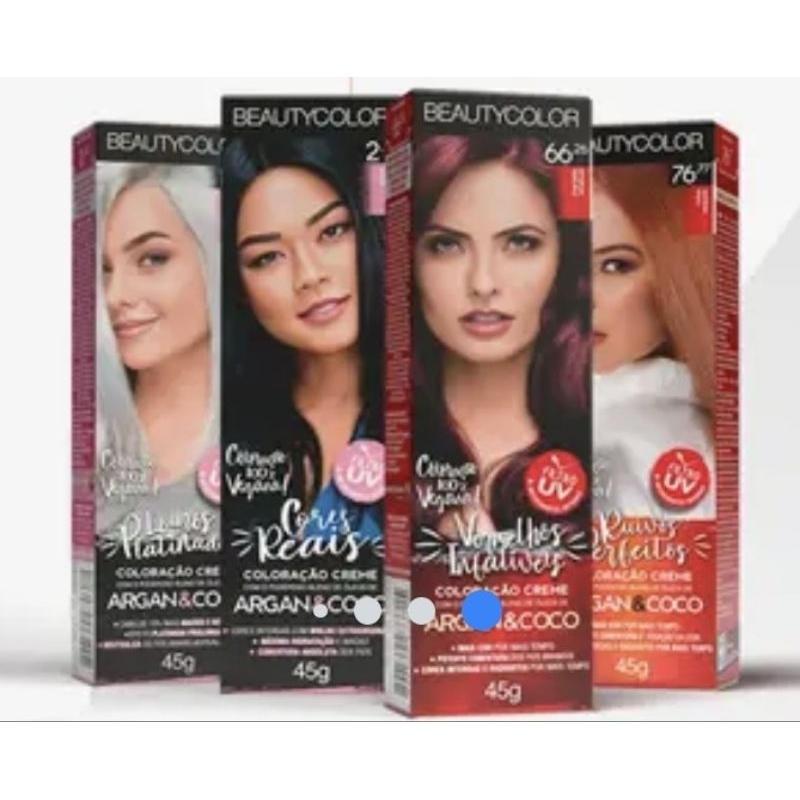 KIT 02 UNIDADES COLORAÇÃO INDIVIDUAL BEAUTYCOLOR 45G CADA