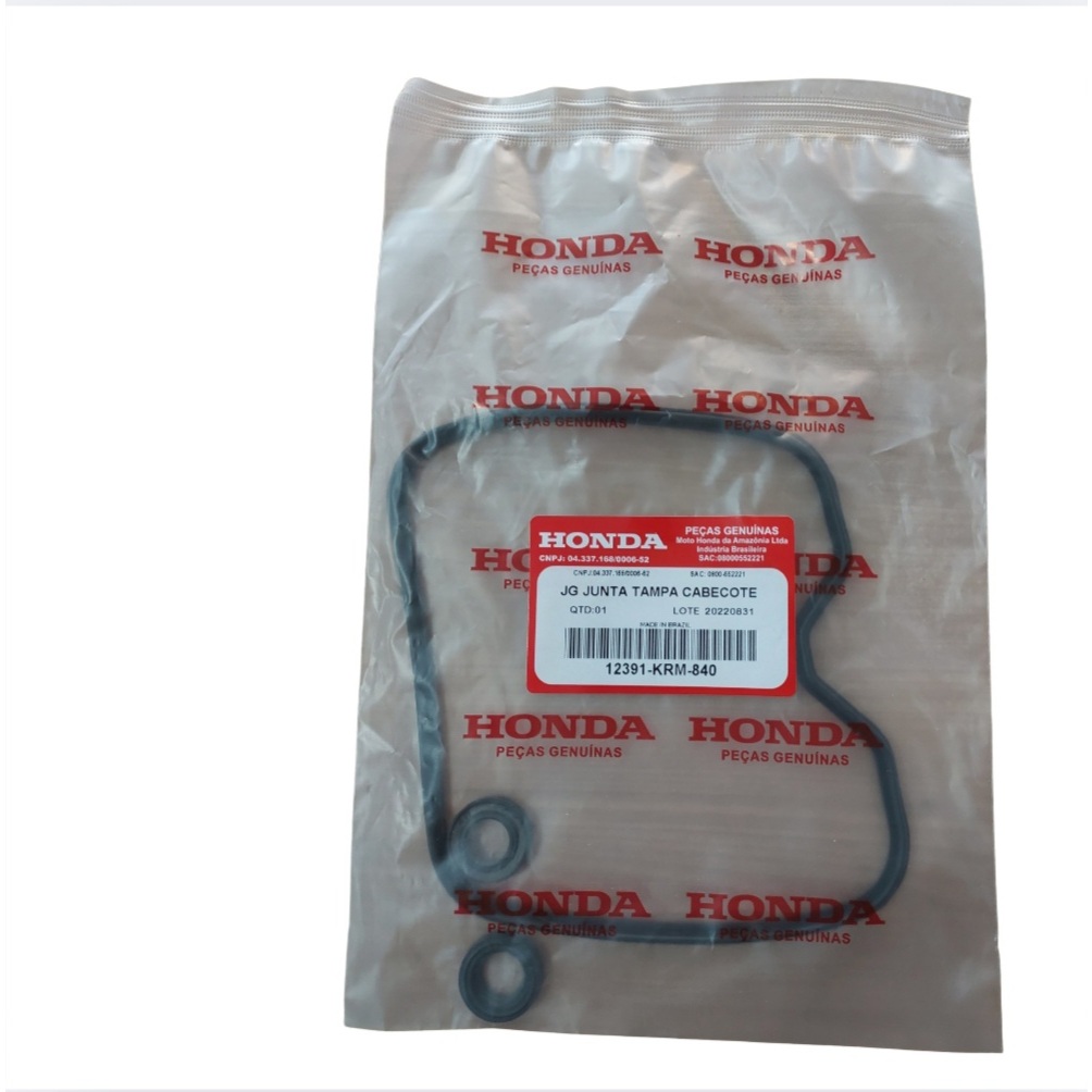 JUNTA TAMPA DE VÁLVULA GUARNIÇÃO BORRACHA TITAN150 ORIGINAL COM COXIM