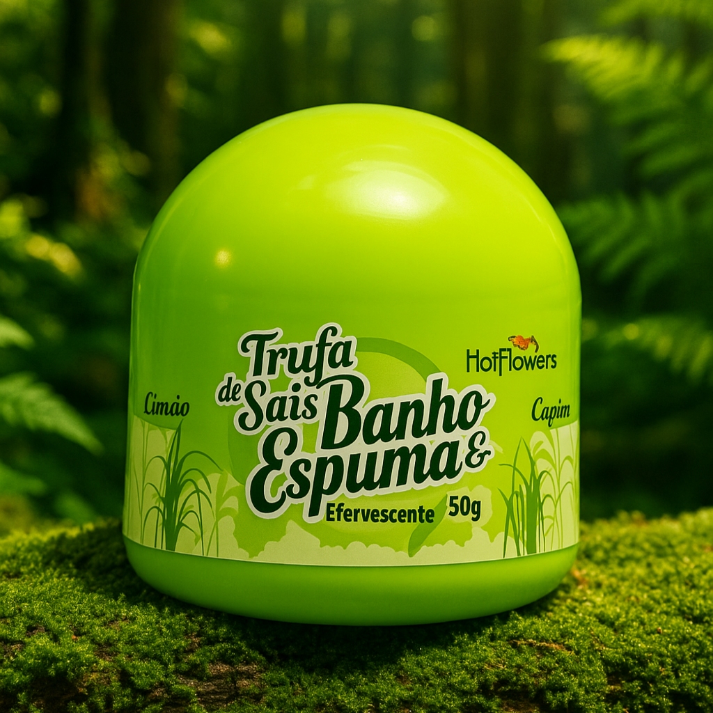 Banho e Espuma Trufa de Sais Enfervecentes Capim Limão 50gr