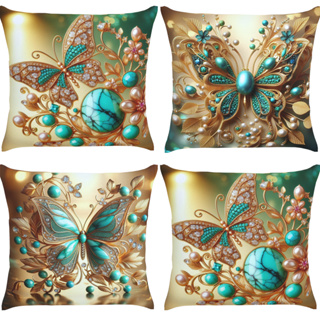 KIT 4 CAPAS DE ALMOFADAS PERSONALIZADAS 45X45 QUADRADA DECORAÇÃO PARA SALA E QUARTO em Oferta na Shopee