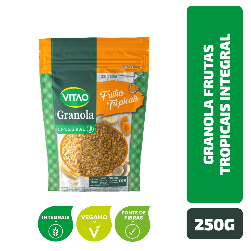 Granola Frutas Tropicais Integral Vitao 250 g