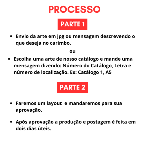 Carimbo para sua logo cartão fidelidade RP2020, Q12 ou RP0017