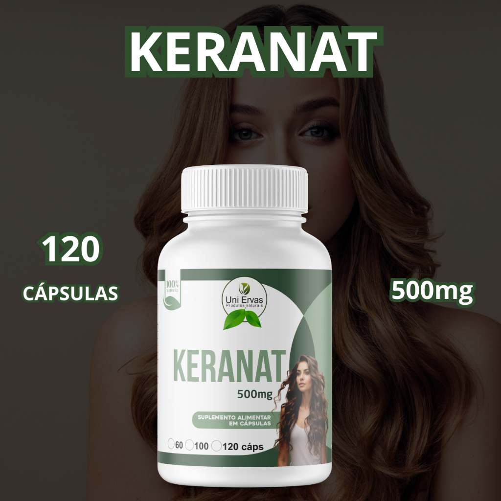 Suplemento Keranat 120 Cápsulas 500mg — imagem 2 de 2