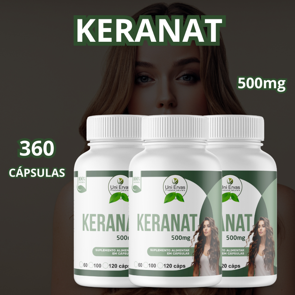 Suplemento Keranat 120 Cápsulas 500mg