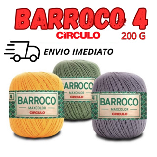 Barbante Barroco Maxcolor 4 200g Circulo - LINHA PARA CROCHE, PARA ROUPA, SOUSPLAT E TAPETE em Oferta na Shopee